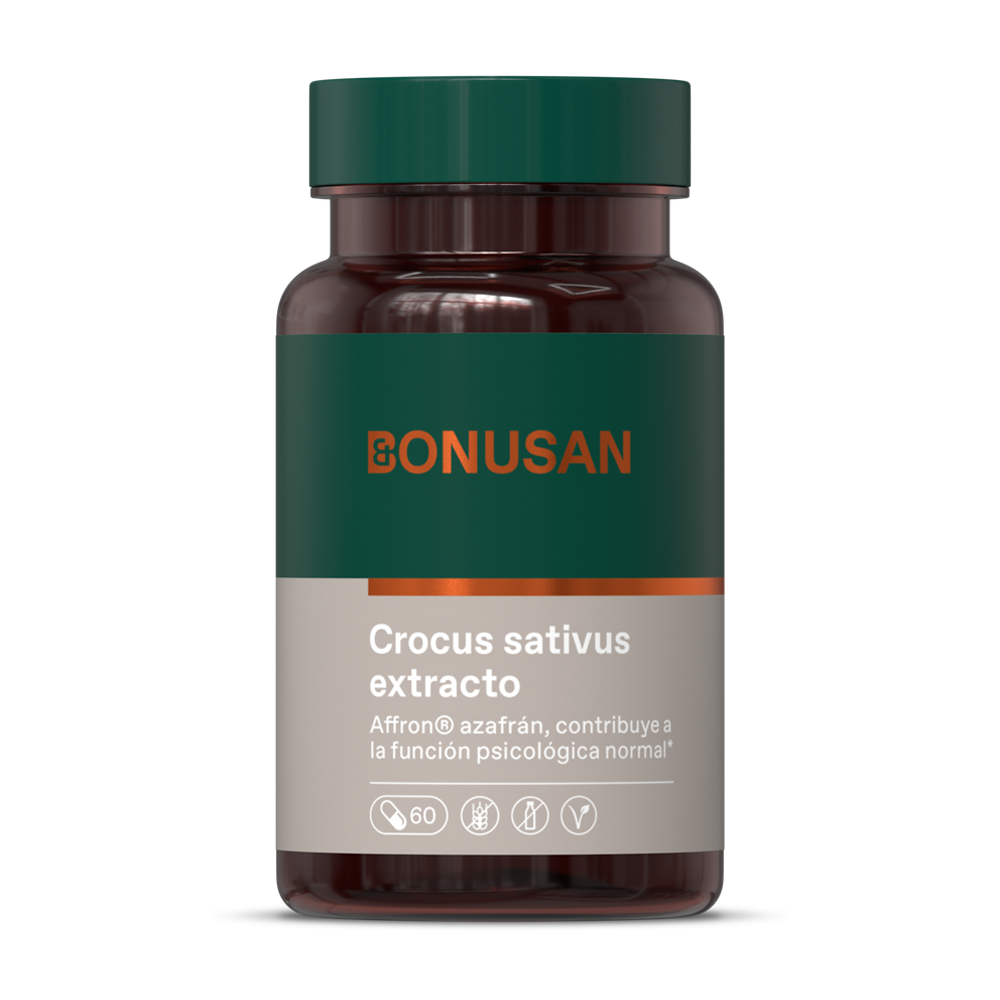 Crocus Sativus Extracto 60 Capsulas | Bonusan - Dietetica Ferrer