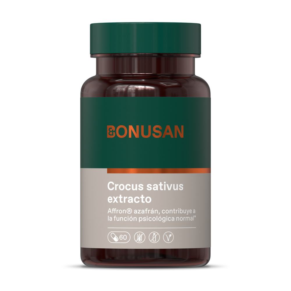 Crocus Sativus Extracto 60 Capsulas | Bonusan - Dietetica Ferrer