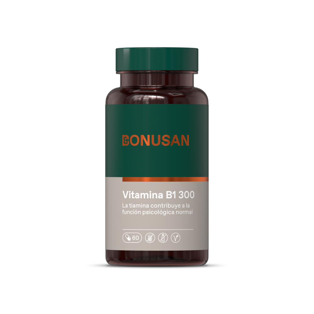 Vitamina B1 Tiamina 60 cápsulas | Bonusan - Dietetica Ferrer