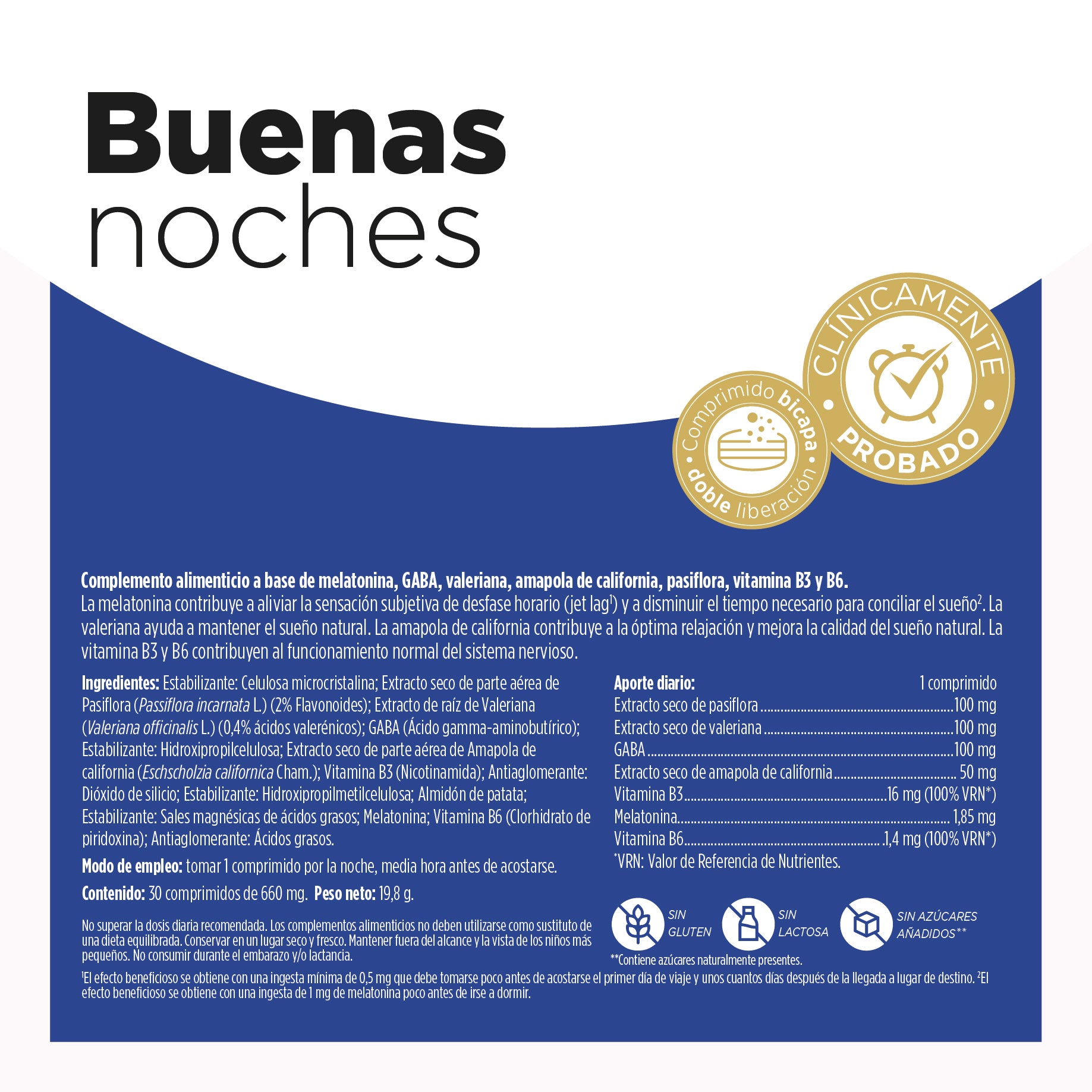 Buenas Noches Comprimidos | Eladiet - Dietetica Ferrer