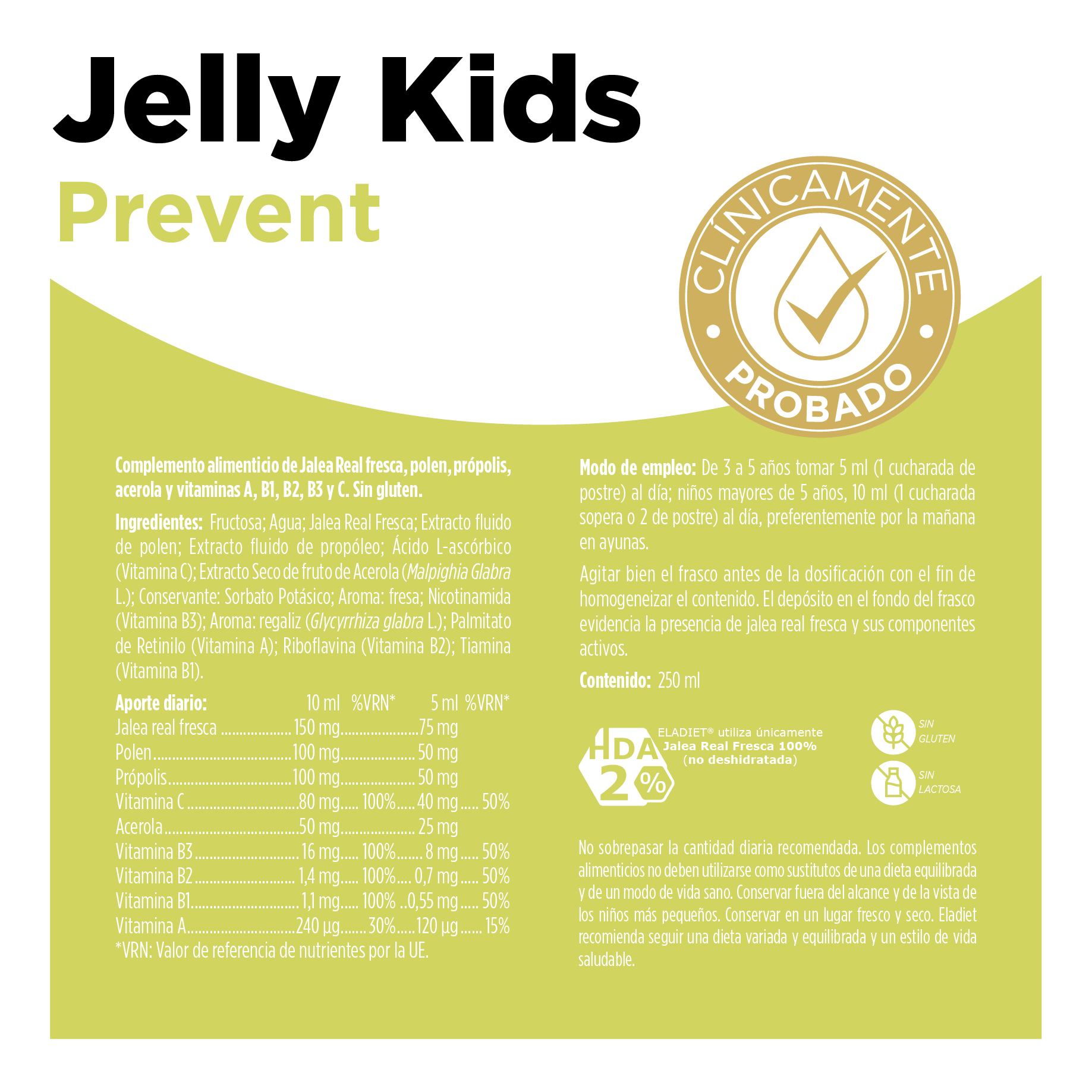 Jelly Kids Prevent Jarabe 250 ml | Eladiet - Dietetica Ferrer