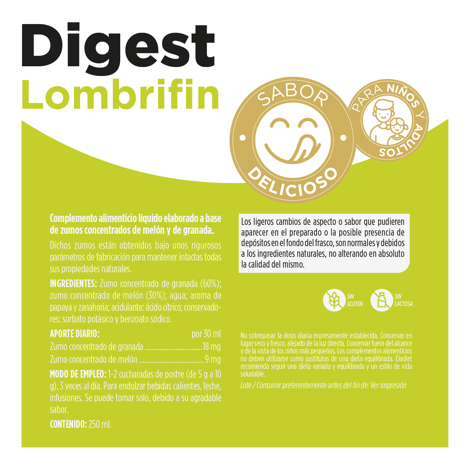 Lombrifin Jarabe 250 ml | Eladiet - Dietetica Ferrer