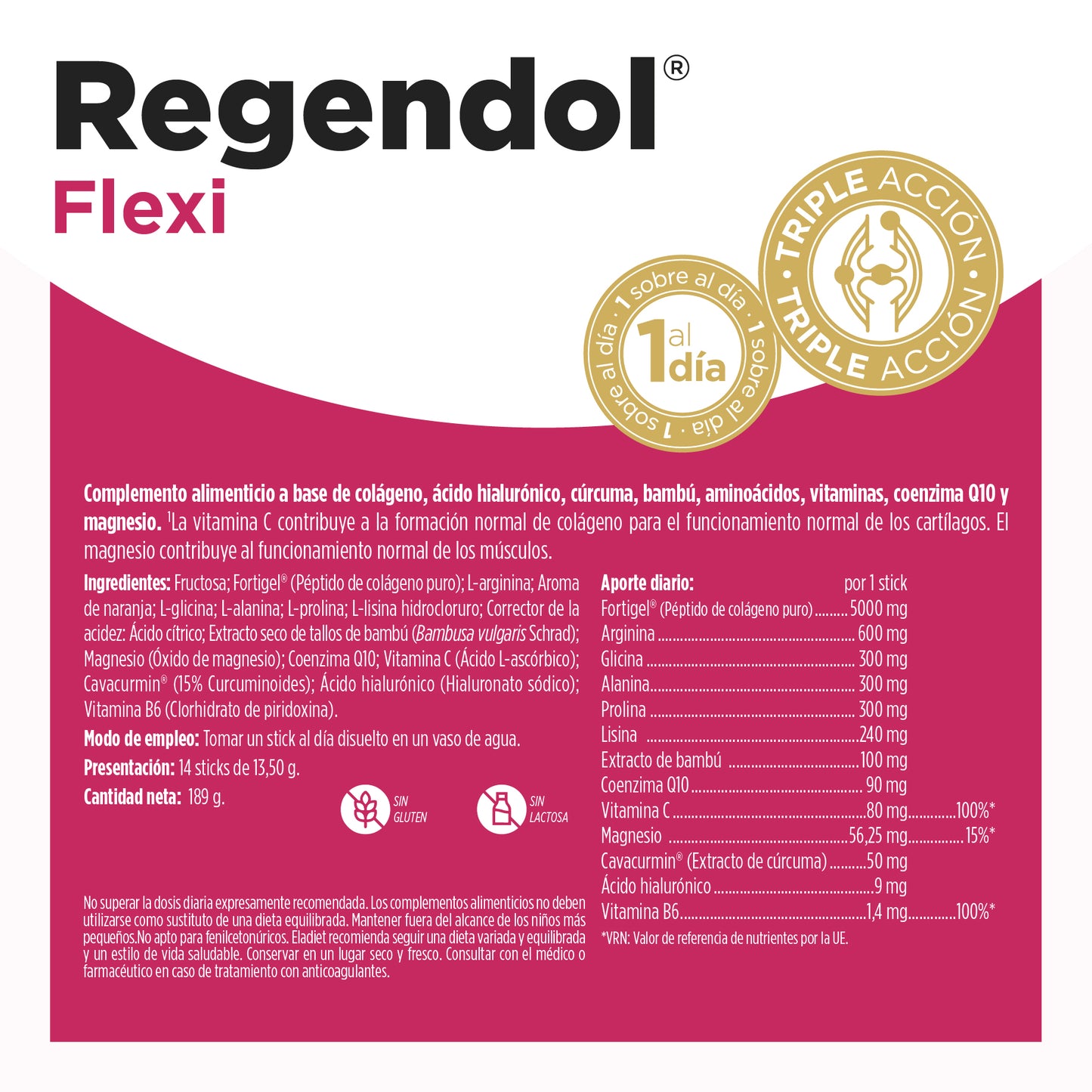 Regendol Flexi 14 Sticks | Eladiet - Dietetica Ferrer