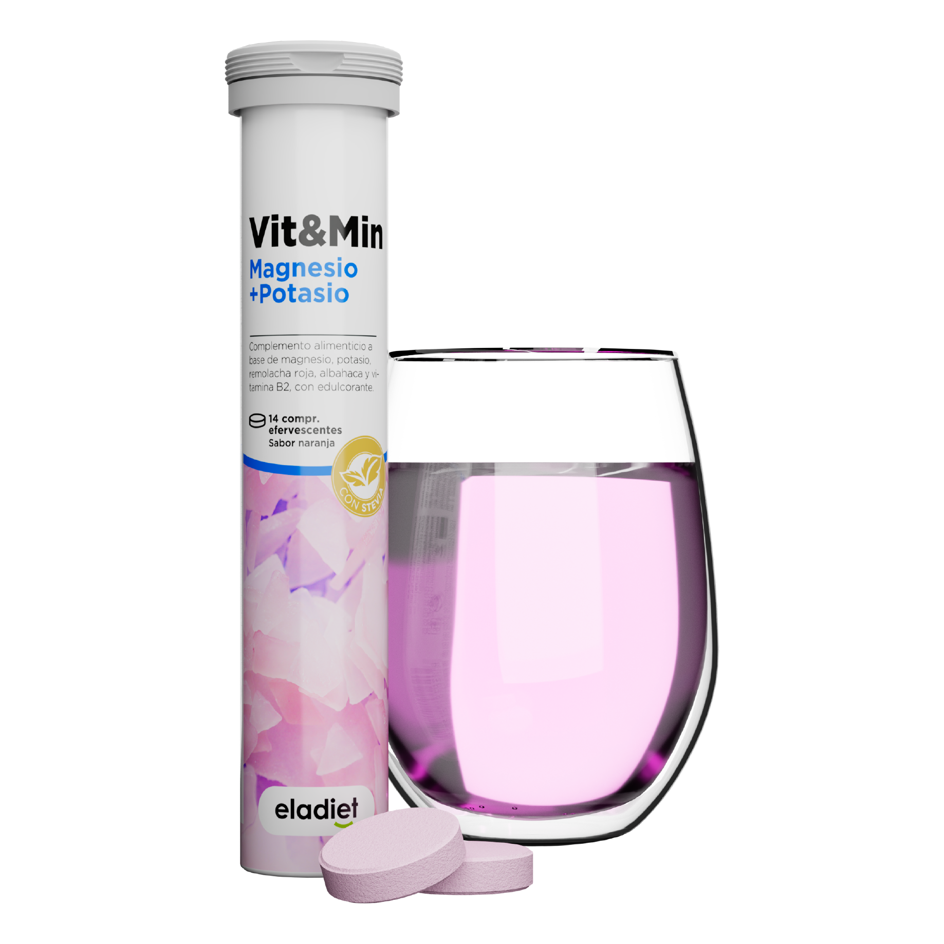 Vit&Min Magnesio Potasio 14 Comprimidos | Eladiet - Dietetica Ferrer