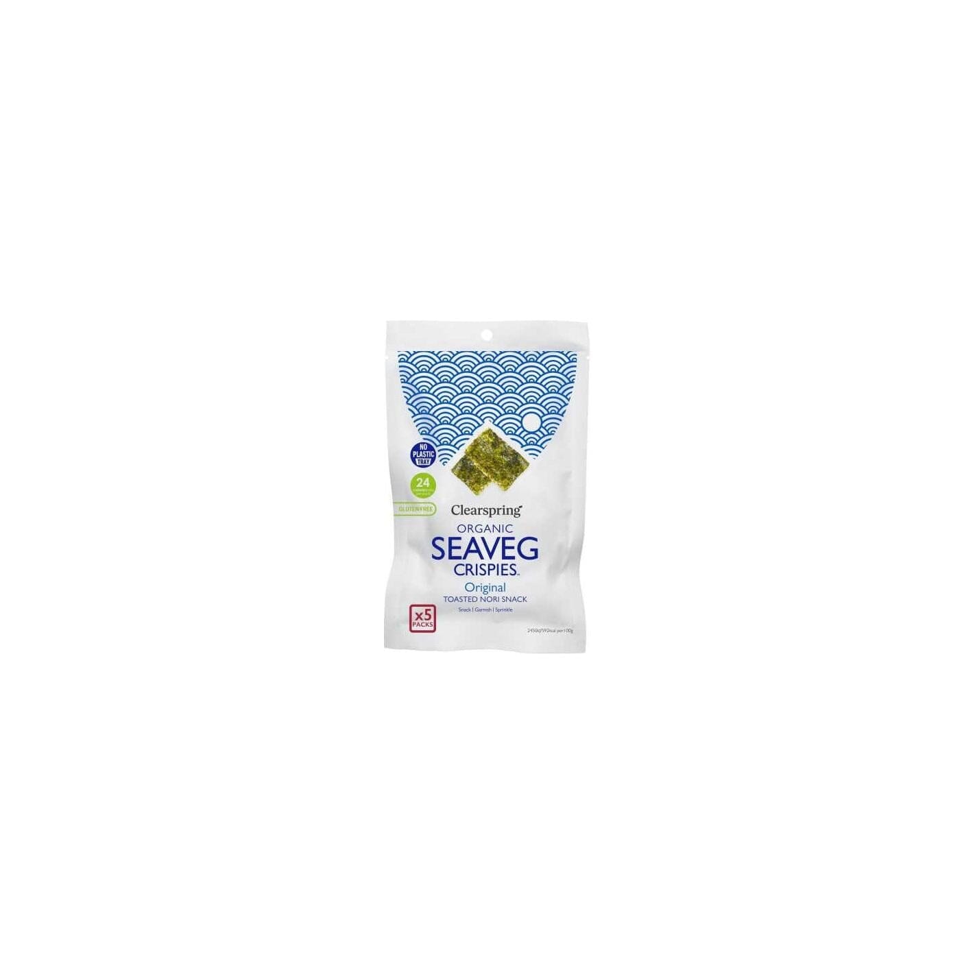 Alga Snack Nori Pack 5 Unidades Bio | Clearspring - Dietetica Ferrer