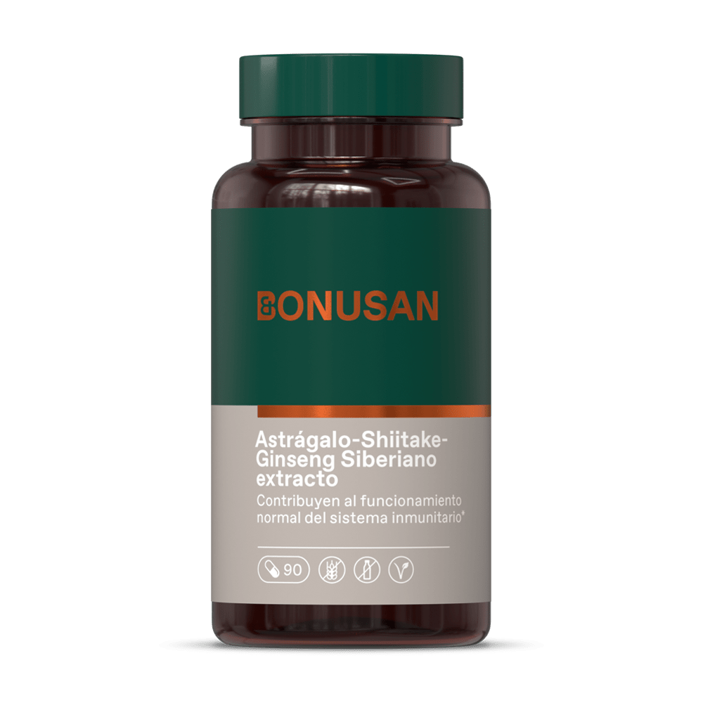Astragalo Shiitake Ginseng Siberiano 90 Capsulas | Bonusan - Dietetica Ferrer
