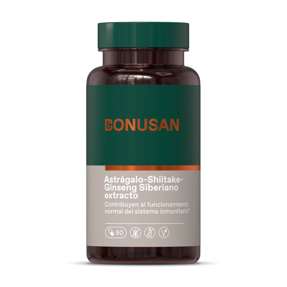 Astragalo Shiitake Ginseng Siberiano 90 Capsulas | Bonusan - Dietetica Ferrer