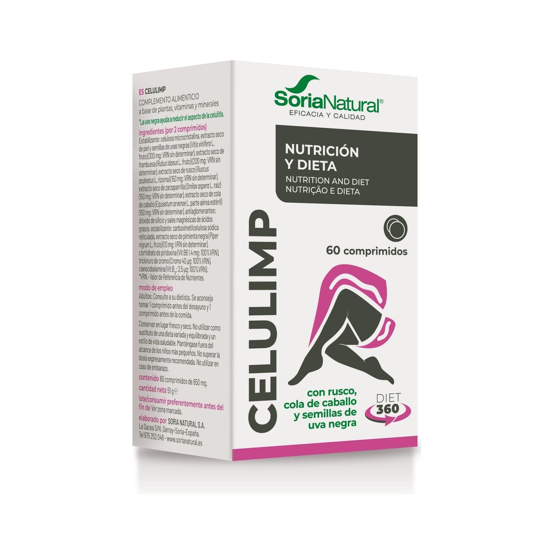Celulimp 60 Comprimidos | Soria Natural - Dietetica Ferrer