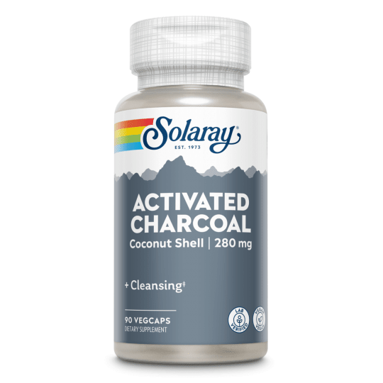 Charcoal Activated 90 cápsulas | Solaray - Dietetica Ferrer