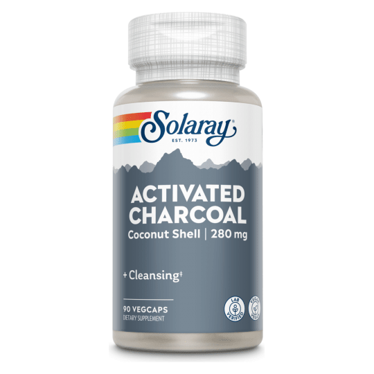 Charcoal Activated 90 cápsulas | Solaray - Dietetica Ferrer