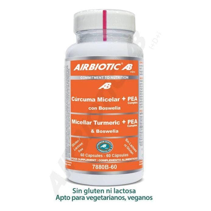 Curcuma Micelar + Pea Complex 60 Capsulas | Airbiotic AB - Dietetica Ferrer