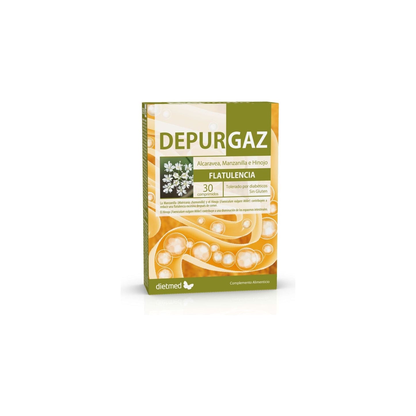 Depurgaz 30 comprimidos | Dietmed - Dietetica Ferrer
