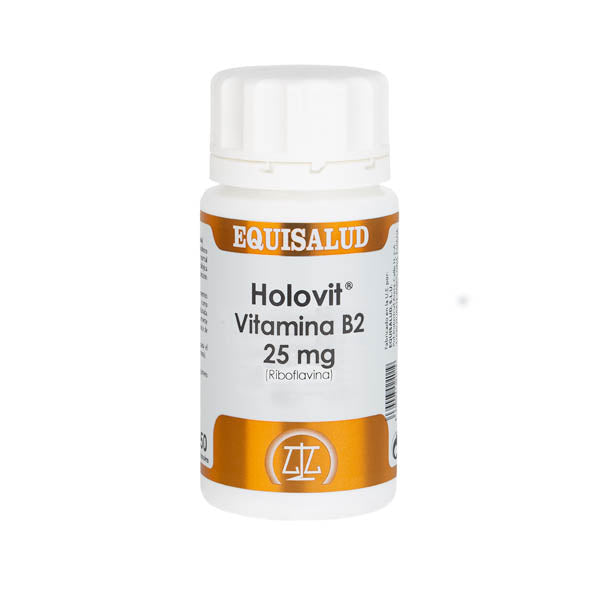 Holovit Vitamina B2 25 Mg (Riboflavina) 50 Cápsulas | Equisalud - Dietetica Ferrer