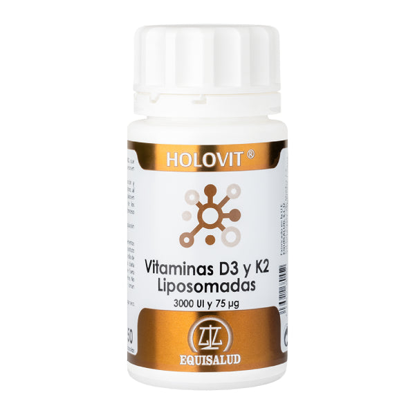 Holovit Vitaminas D3 Y K2 Liposomadas 3000 Ui Y 75 Mcg 50 Cápsulas | Equisalud - Dietetica Ferrer