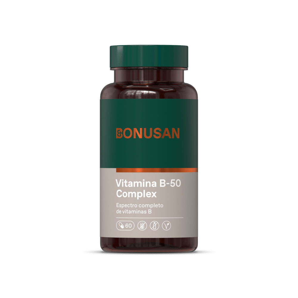 Vitamina B 50 Complejo 60 Capsulas | Bonusan - Dietetica Ferrer