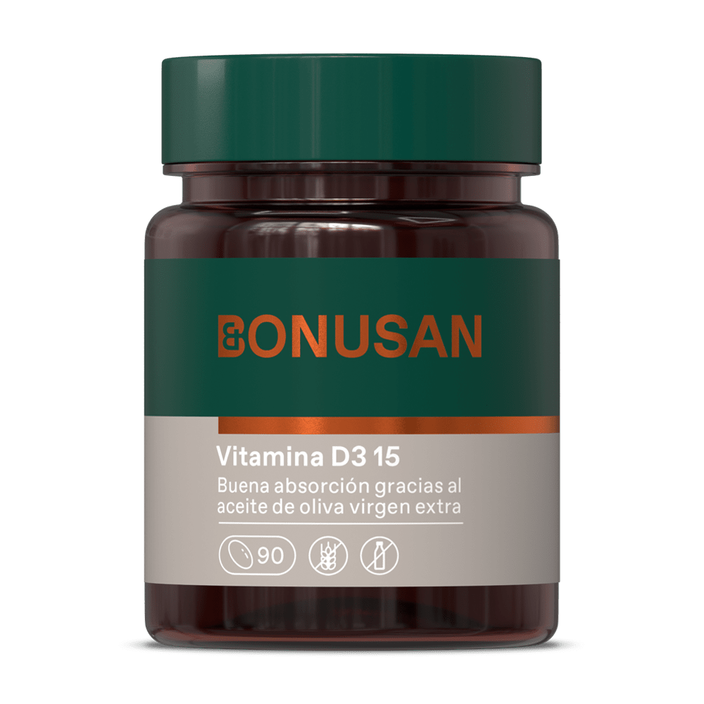 Vitamina D3 15 mcg 600 UI 90 Capsulas | Bonusan - Dietetica Ferrer
