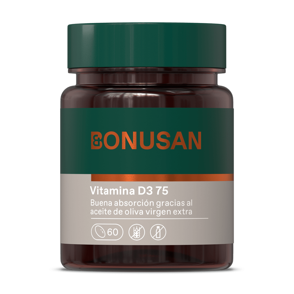 Vitamina D3 75 mcg 3000 UI 60 Capsulas | Bonusan - Dietetica Ferrer