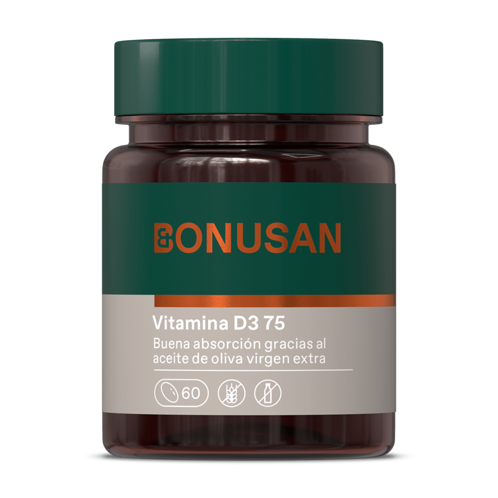 Vitamina D3 75 mcg 3000 UI 60 Capsulas | Bonusan - Dietetica Ferrer