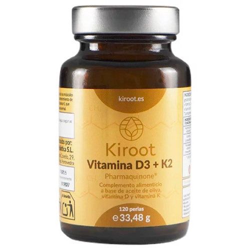 Vitamina D3+K2 120 perlas | Kiroot - Dietetica Ferrer