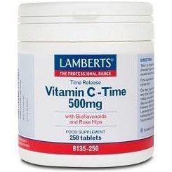 Vitamina C 500 mg LS con Bioflavonoides y Escaramujo | Lamberts - Dietetica Ferrer