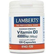 Vitamina D3 4000 UI (100 µg) 120 Capsulas | Lamberts - Dietetica Ferrer
