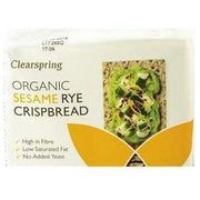 Pan Crujiente de Centeno con Sesamo Bio 200 gr | Clearspring - Dietetica Ferrer