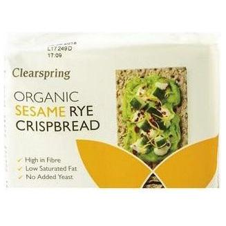 Pan Crujiente de Centeno con Sesamo Bio 200 gr | Clearspring - Dietetica Ferrer