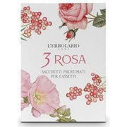 3 Rosa Saquito Perfumado para Cajones 4 Unidades | L’Erbolario - Dietetica Ferrer