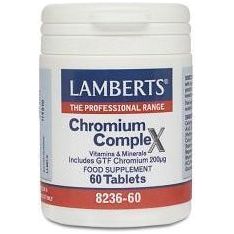 Complejo de Cromo 60 Tabletas | Lamberts - Dietetica Ferrer