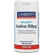 Yodo 150 µg(como Yoduro Potásico) 180 Tabletas | Lamberts - Dietetica Ferrer