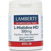 L Histidina HCI 500 mg 30 Capsulas | Lamberts - Dietetica Ferrer