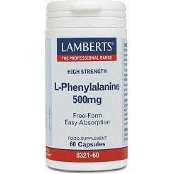 L Fenilalanina 500 mg 60 Capsulas | Lamberts - Dietetica Ferrer