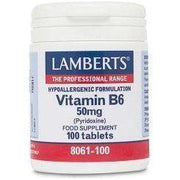 Vitamina B6 50 mg (Piridoxina) 100 Tabletas | Lamberts - Dietetica Ferrer