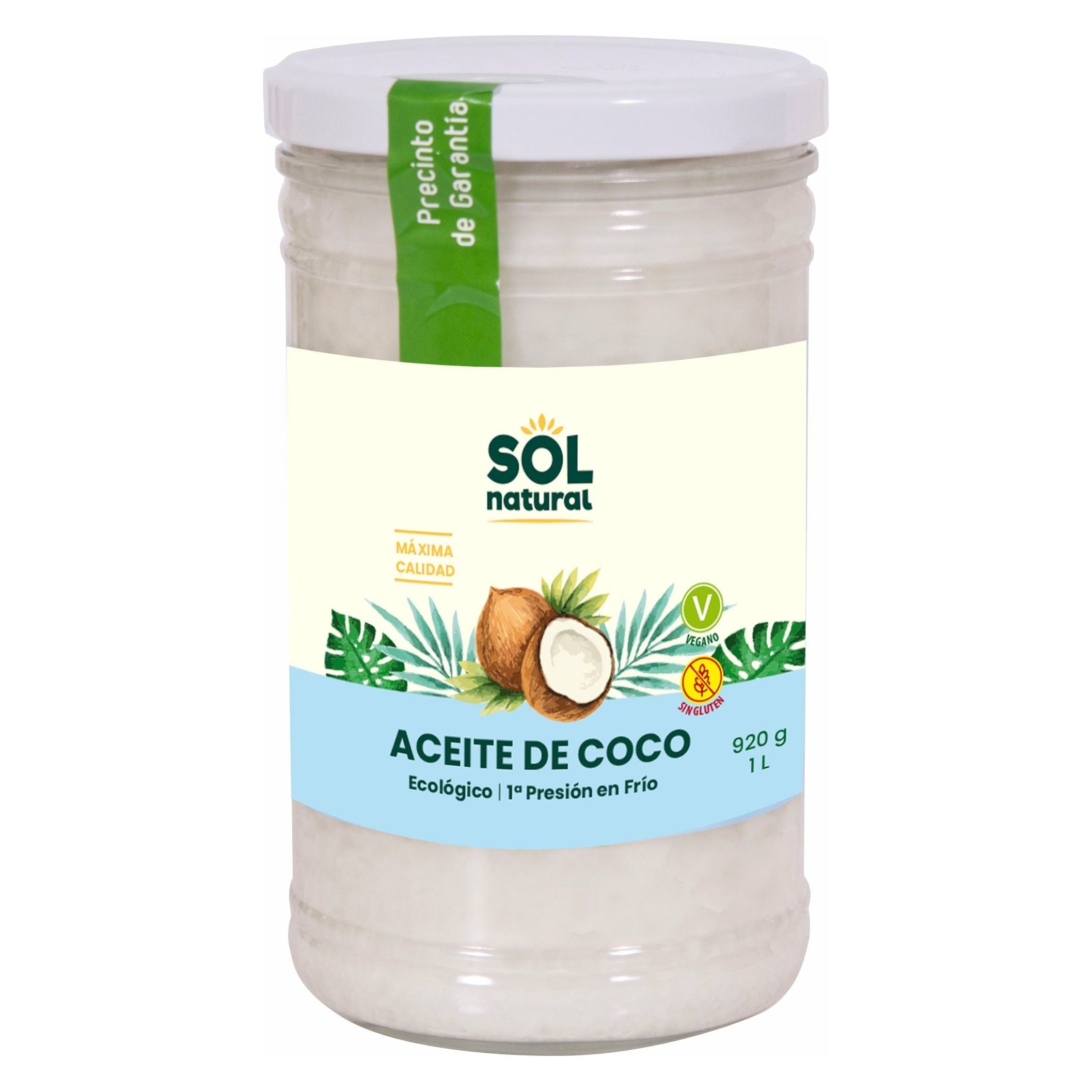 Aceite de Coco Virgen Extra Bio | Sol Natural - Dietetica Ferrer