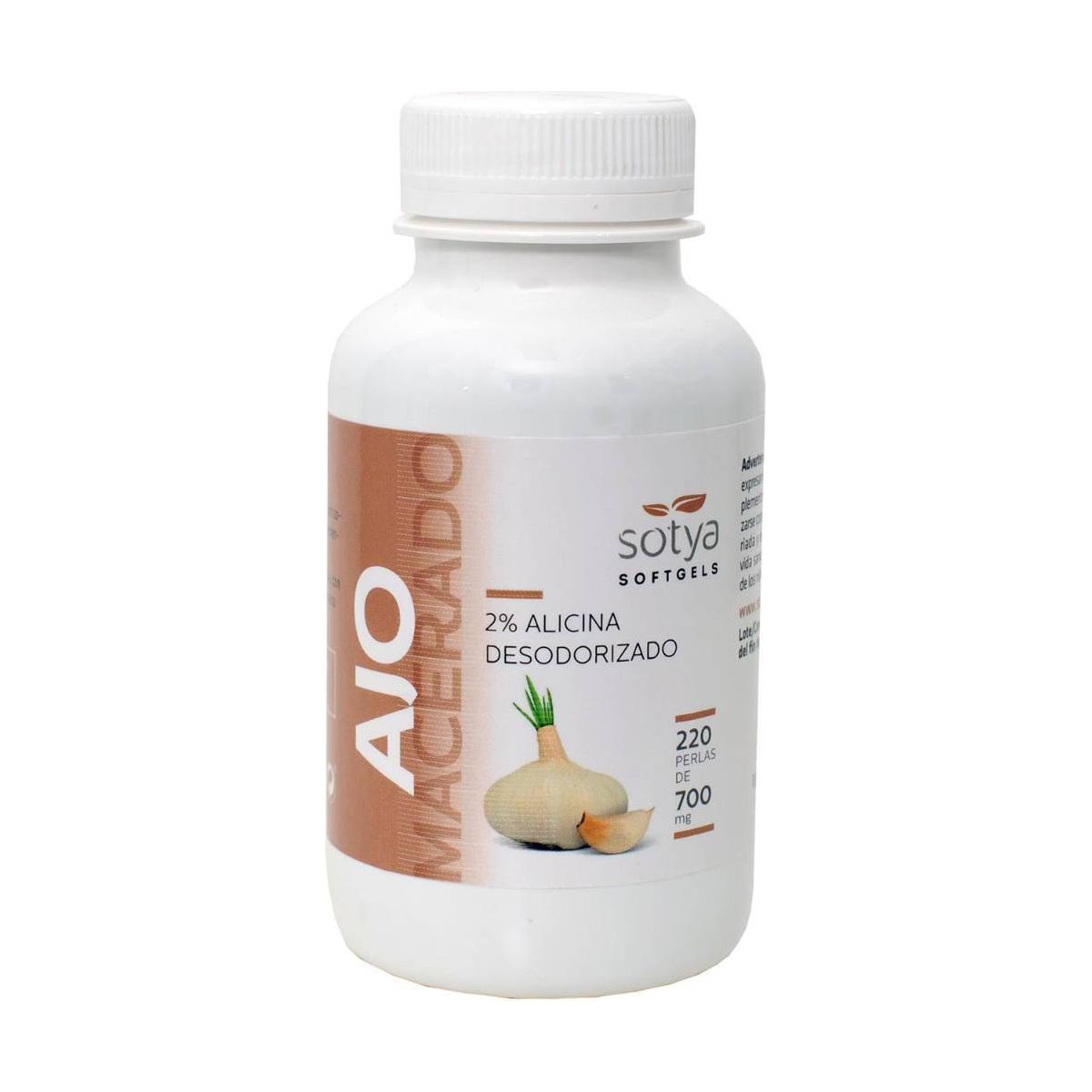 Ajo Macerado 700 mg Perlas | Sotya - Dietetica Ferrer
