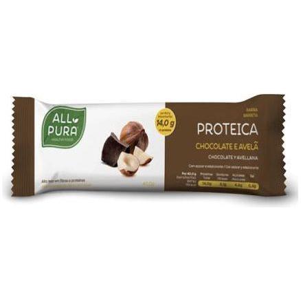 Barritas Proteicas Chocolate y Avellana 24 Barritas | All Pura - Dietetica Ferrer