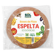 Base de Pizza de Espelta Integral 2 x 150 gr | Sol Natural - Dietetica Ferrer