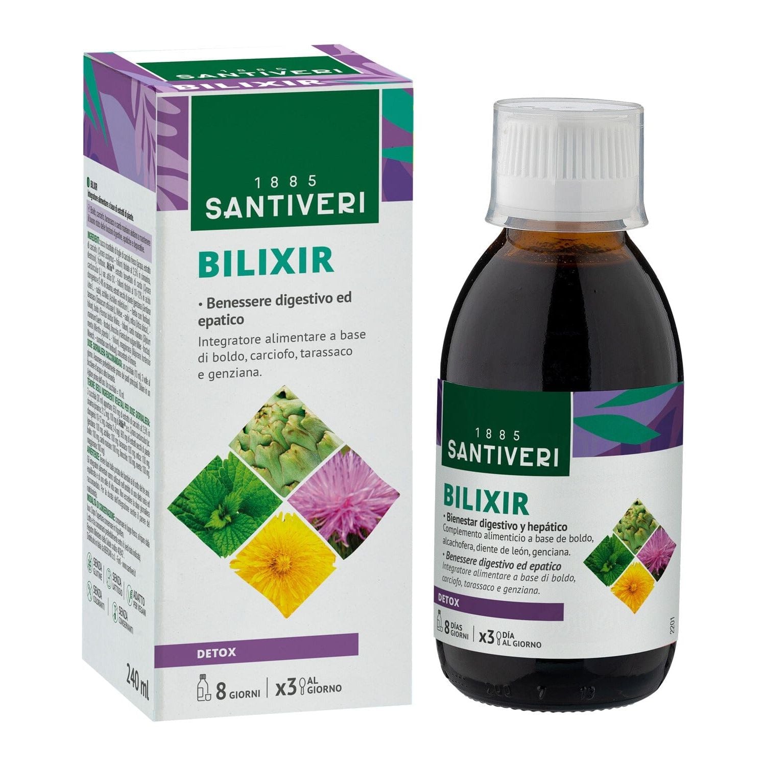 Bilixir Jarabe 240 ml | Santiveri - Dietetica Ferrer
