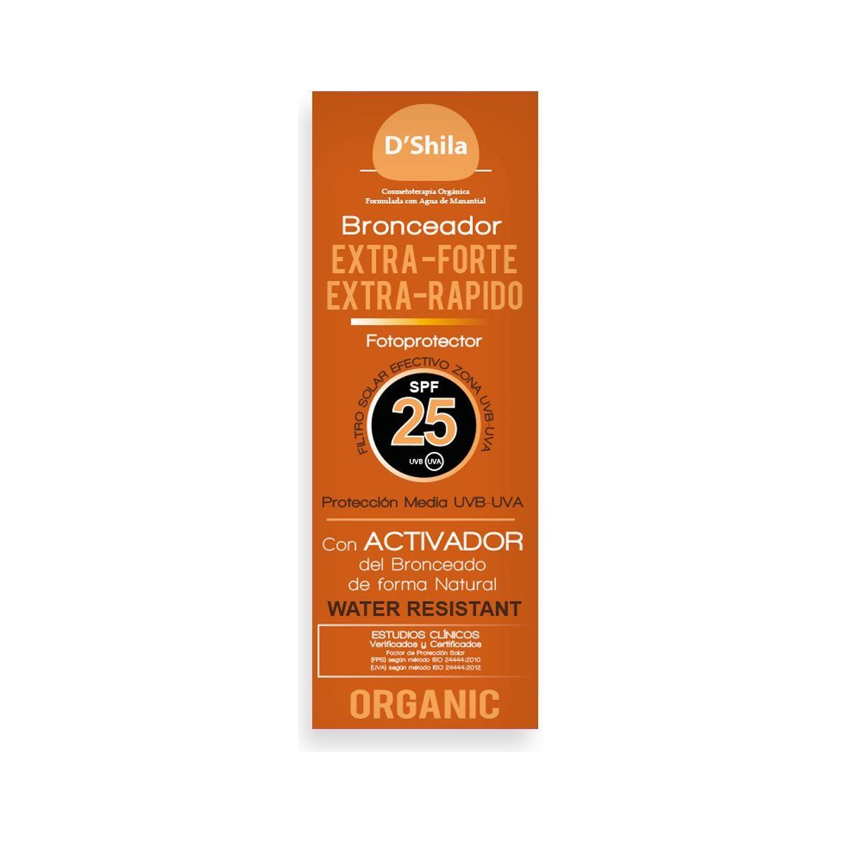 Bronceador Spf 25 Extraforte Extra-Rapido 100 ml | DShila - Dietetica Ferrer