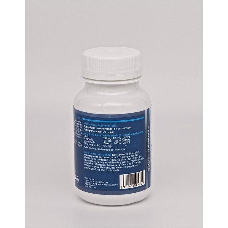 Calcio con Vitamina D3 Masticable 100 Comprimidos | Sotya - Dietetica Ferrer