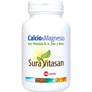 Calcio Magnesio Vitamina D 100 Capsulas | Sura Vitasan - Dietetica Ferrer
