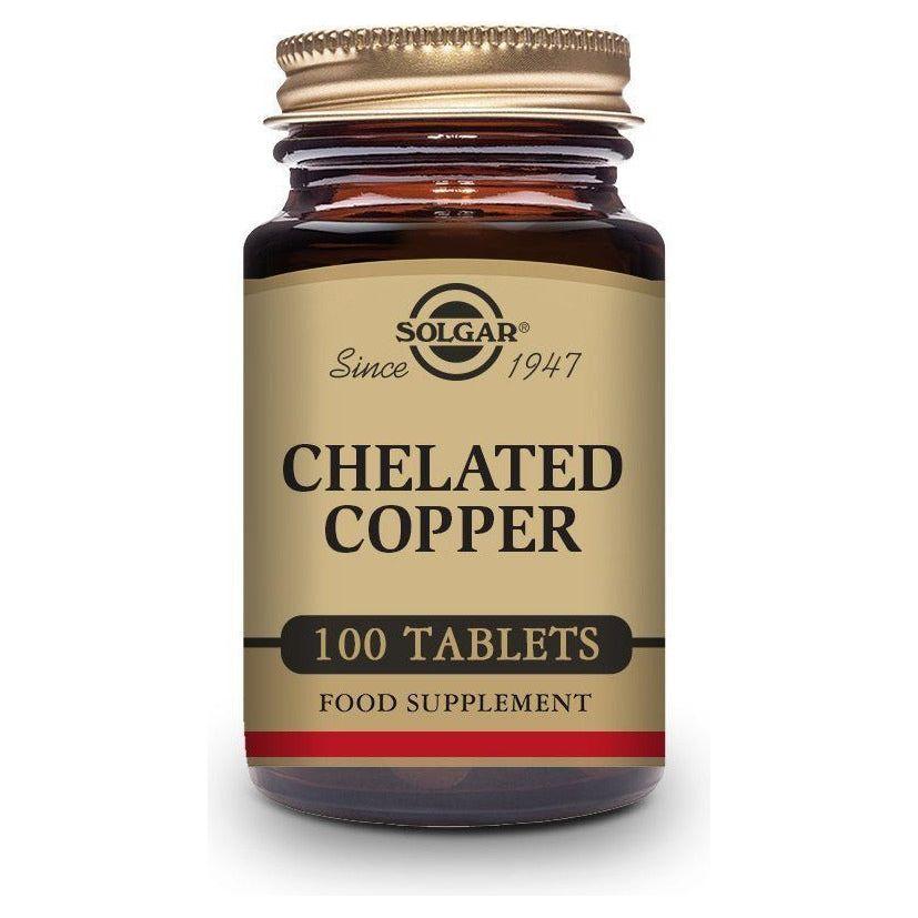Chelated Copper 100 Comprimidos | Solgar - Dietetica Ferrer