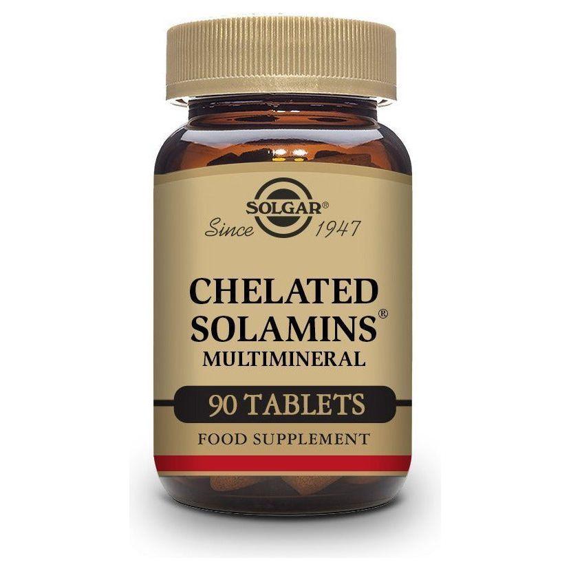 Chelated Solamins Multimineral 90 comprimidos | Solgar - Dietetica Ferrer