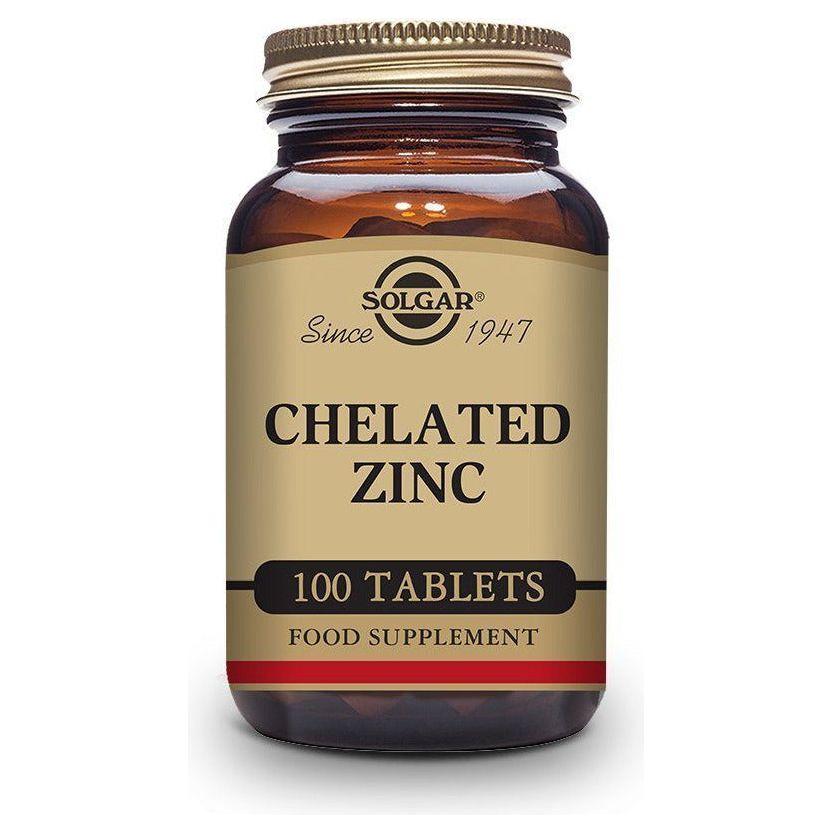 Chelated Zinc 100 Comprimidos | Solgar - Dietetica Ferrer
