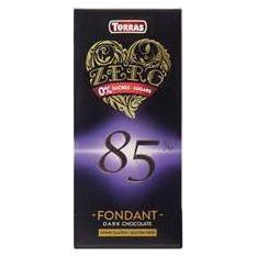 Chocolate 85% Cacao Zero 100 gr | Torras - Dietetica Ferrer
