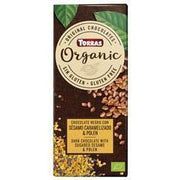 Chocolate Negro Con Sesamo Caramelizado y Polen Bio 100 gr | Torras - Dietetica Ferrer