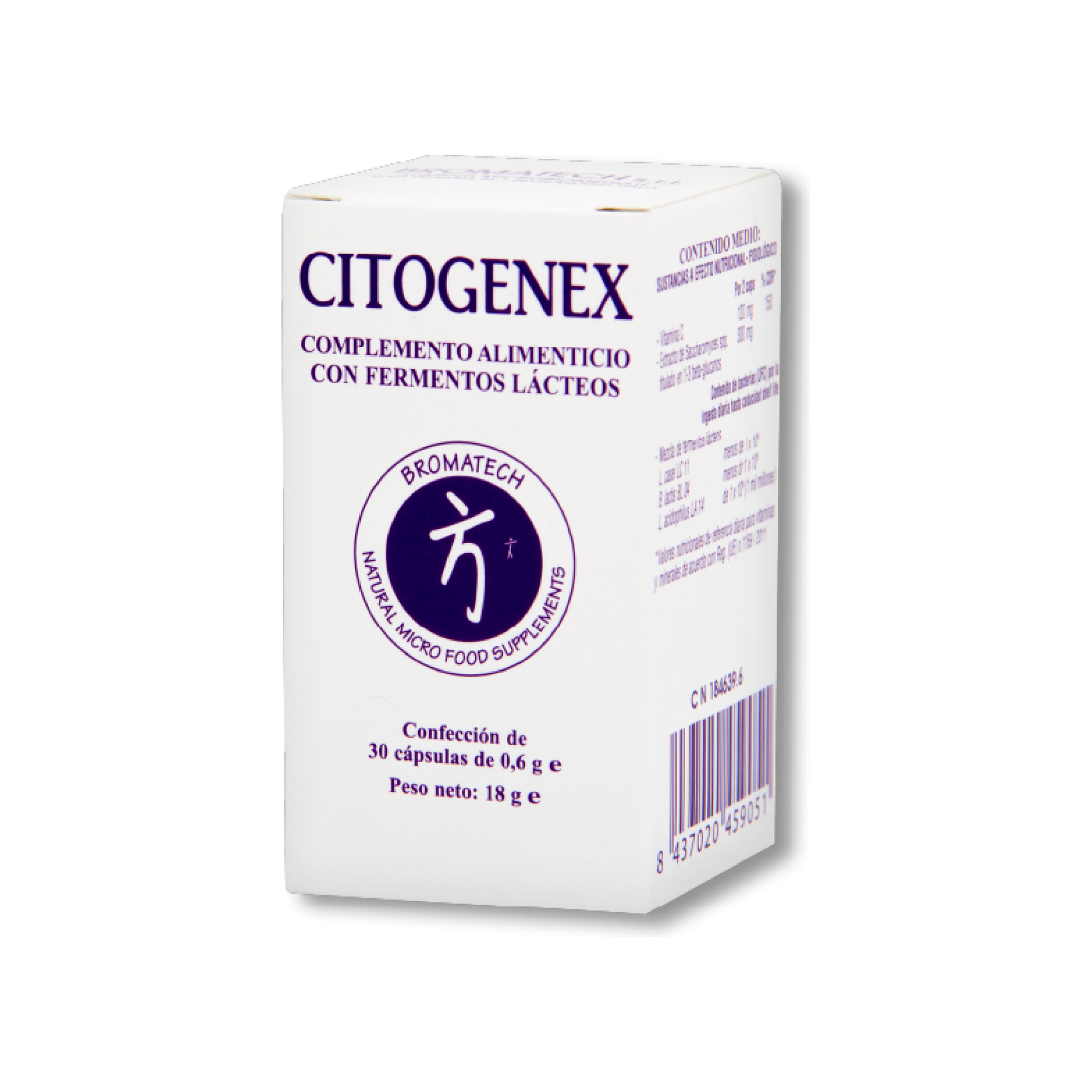 Citogenex 30 cápsulas | Bromatech - Dietetica Ferrer