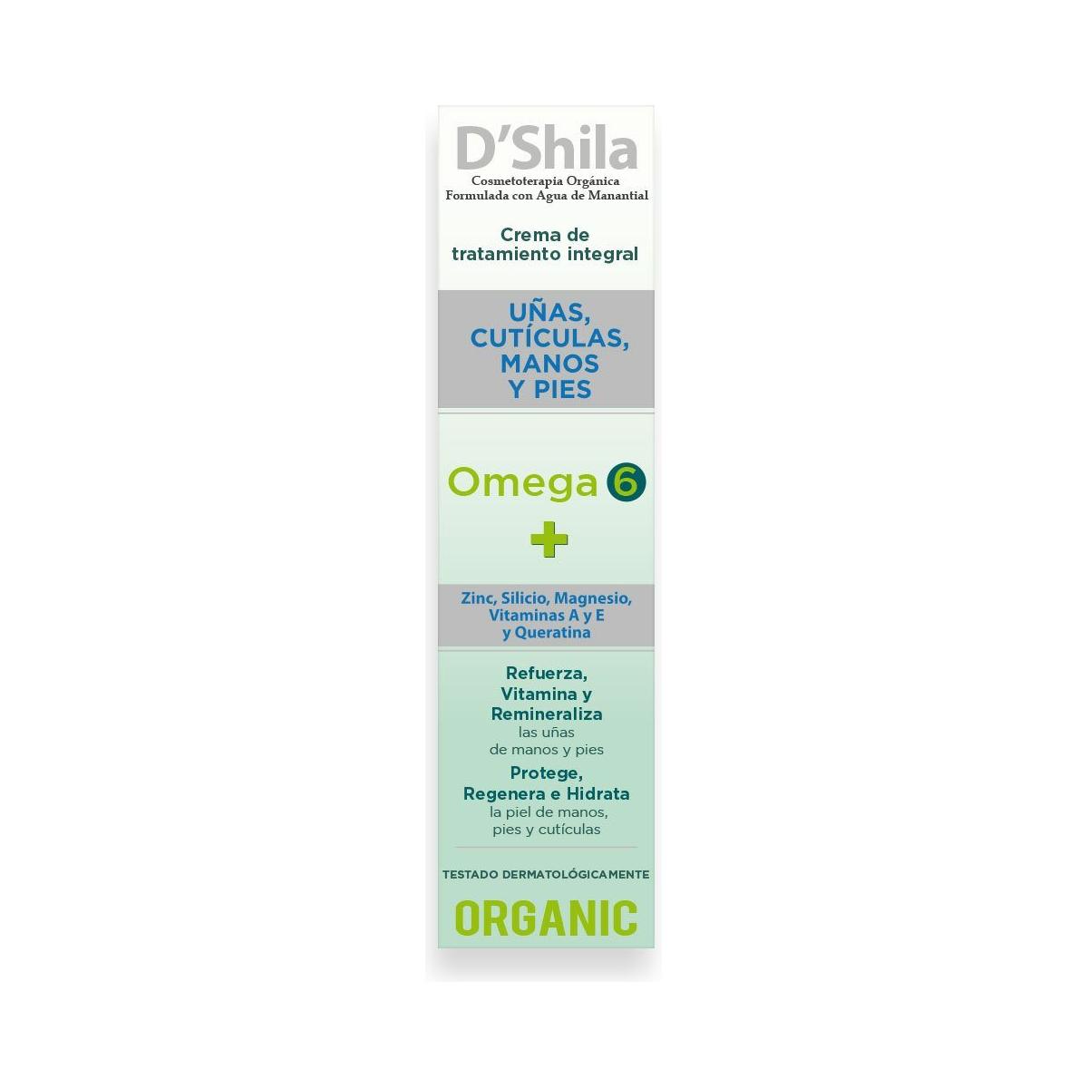 Crema Manos Uñas Omega 6 250 ml | DShila - Dietetica Ferrer