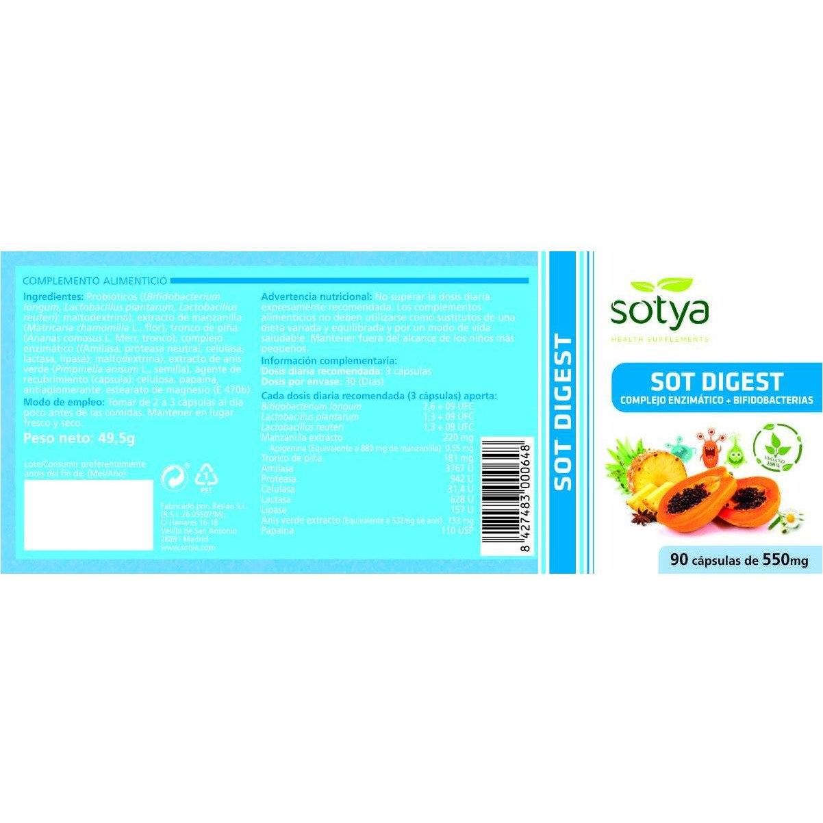 Digest 90 Capsulas | Sotya - Dietetica Ferrer