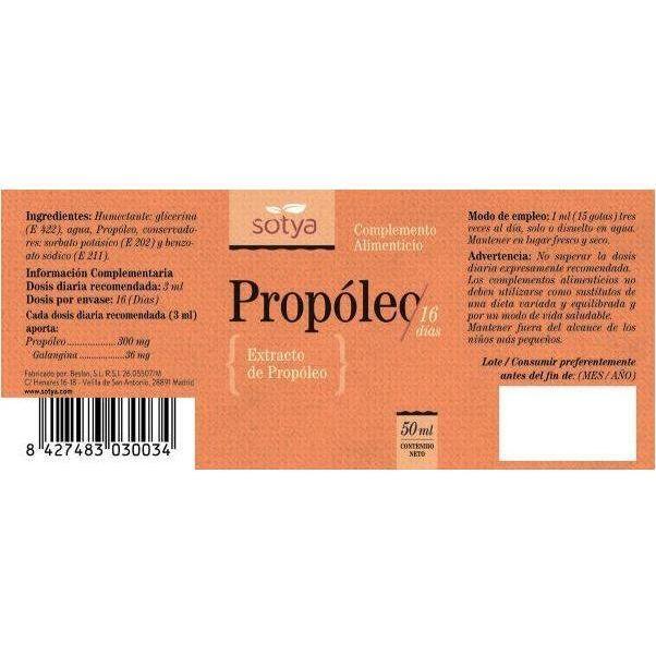 Extracto de Propoleo 50 ml | Sotya - Dietetica Ferrer